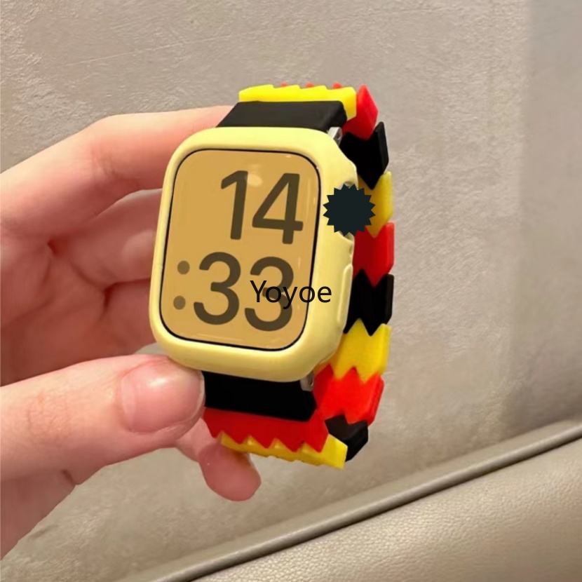 Dây Đeo Đồng Hồ Bằng Silicone Co Giãn 44mm 45mm 49mm 41mm 40mm 38mm 42mm Cho iwatch Ultra Series 7 Se 3 4 5 6 8