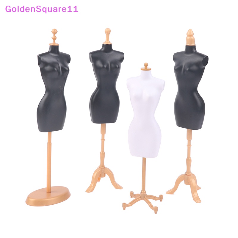 Giá Treo Trưng Bày Quần Áo Mini Màu Vàng Kim Dành Cho Búp Bê