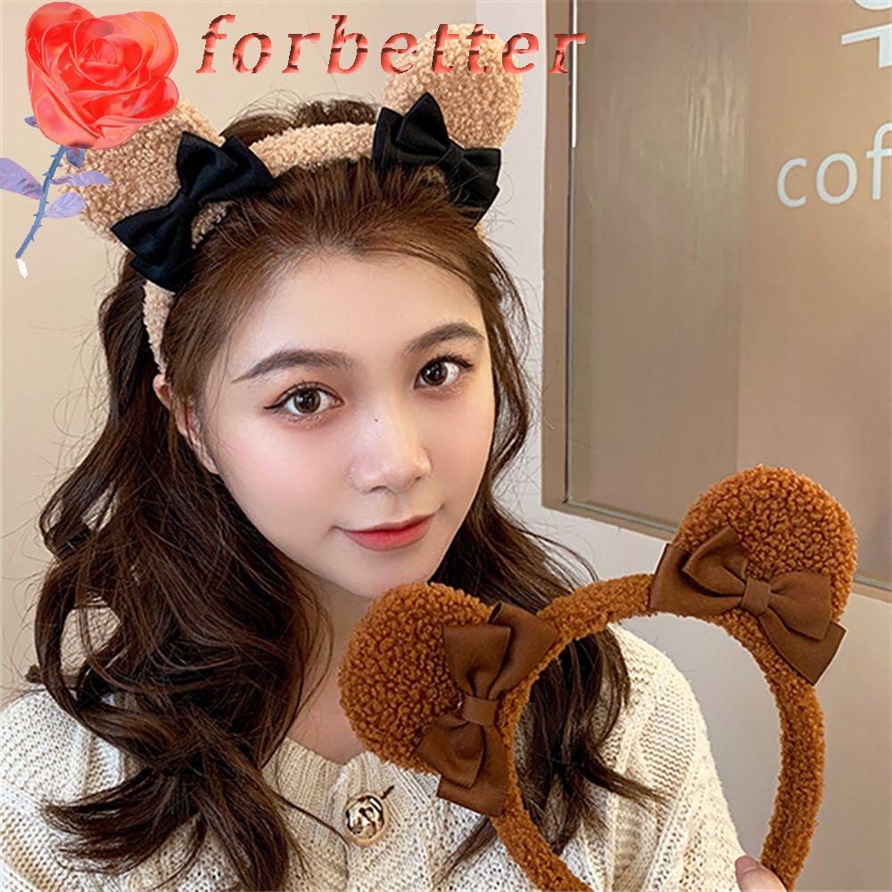 Băng Đô Tai Gấu Họa Tiết Hoạt Hình Dễ Thương Dành Cho Nữ