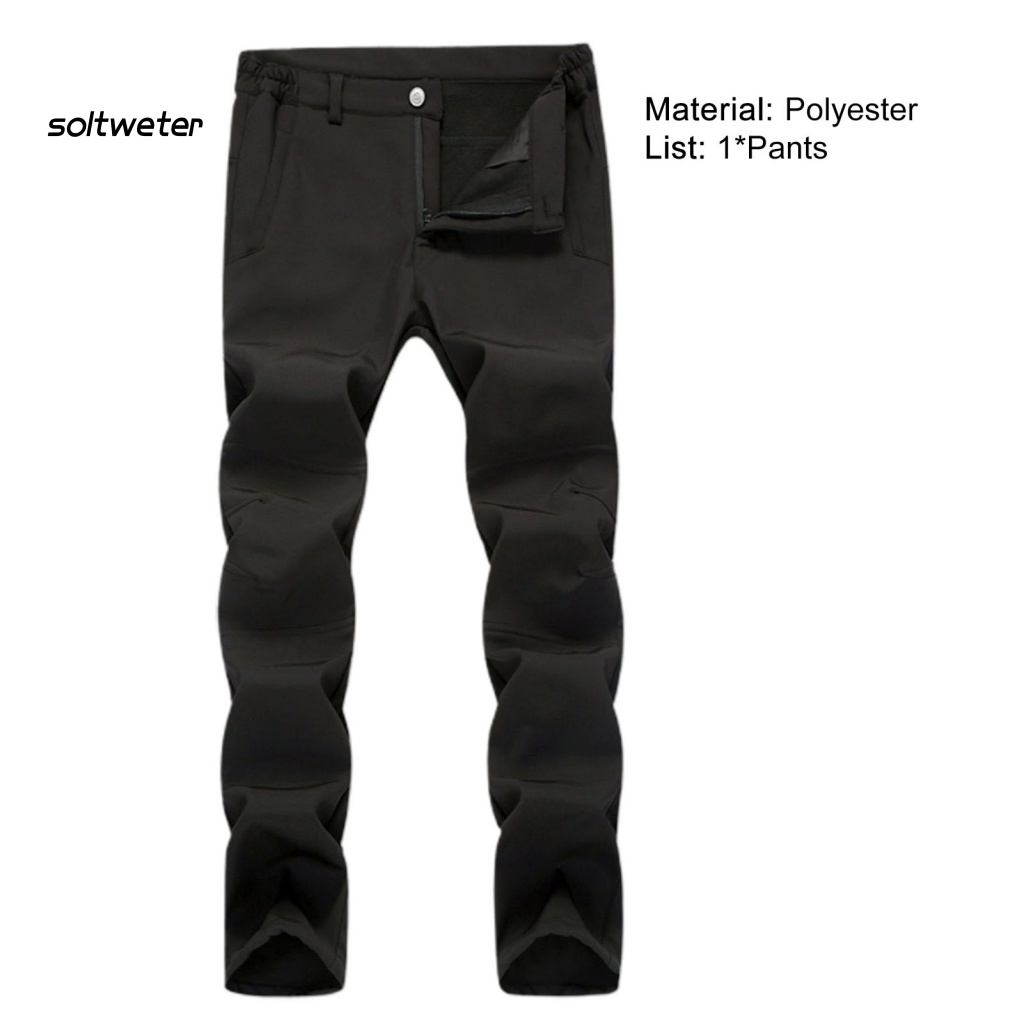 Quần Dài Lưng Vừa Chống Gió Chống Thấm Nước Màu Sắc Đơn Giản Thời Trang Cho Nam