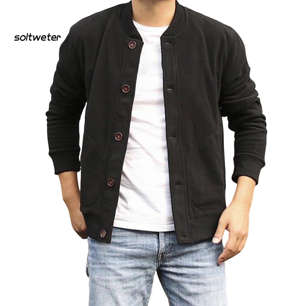 Áo Khoác Bomber Hai Mặt Màu Trơn Chống Lạnh Thời Trang Thu Đông Cho Nam