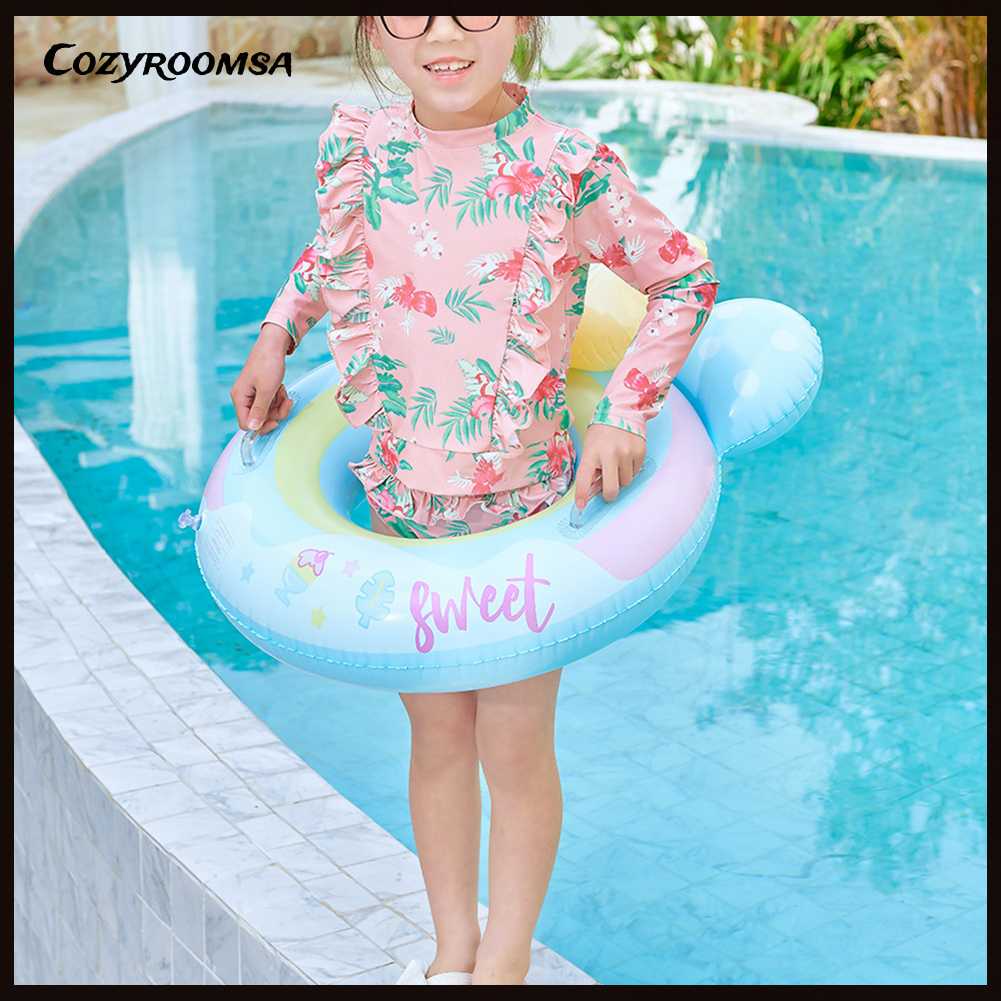 Phao Bơi Hình Tròn In Hoạt Hình Dễ Thương Cho Bé