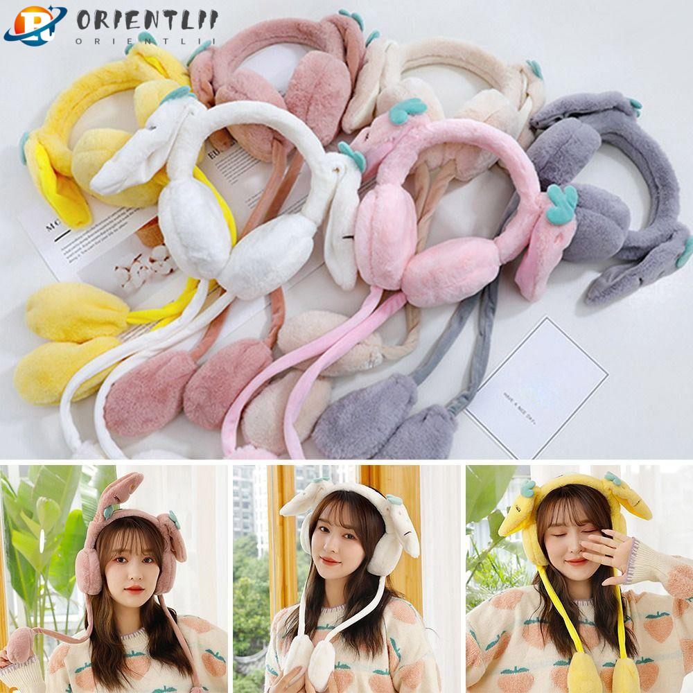Orentlii Chụp Tai Thỏ Bông Mềm Mại Vui Nhộn Cho Người Lớn Và Trẻ Em