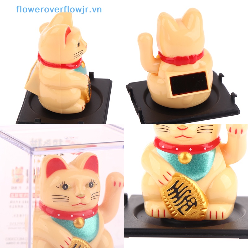 Mèo May Mắn Đeo Cánh Tay Chạy Bằng Năng Lượng Mặt Trời