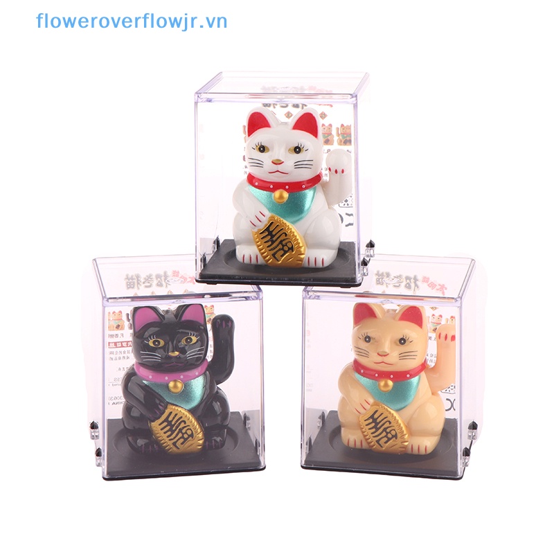 Mèo May Mắn Đeo Cánh Tay Chạy Bằng Năng Lượng Mặt Trời