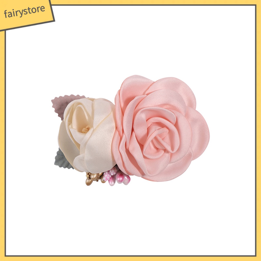 Kẹp Tóc Hình Hoa Đính Ngọc Trai Nhân Tạo Nhiều Kiểu Dáng Khác Nhau Cho Bé Gái
