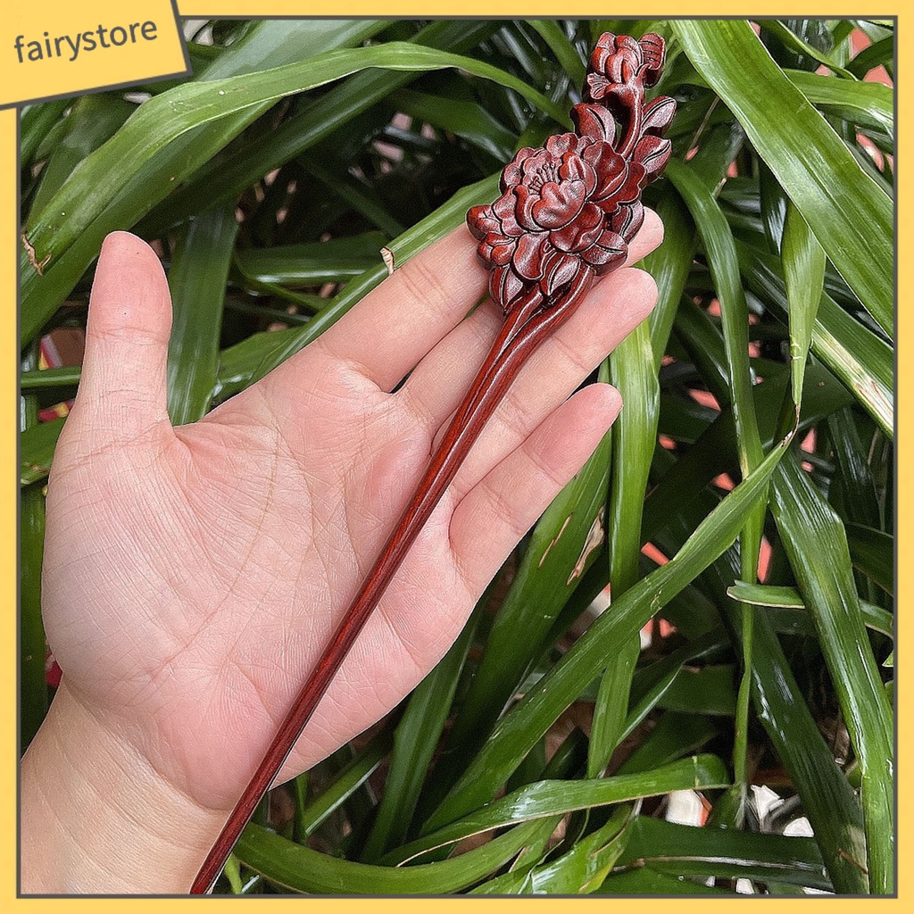 Trâm Cài Tóc Bằng Gỗ Trong Suốt Phong Cách Trung Hoa Cổ Điển Cho Nữ