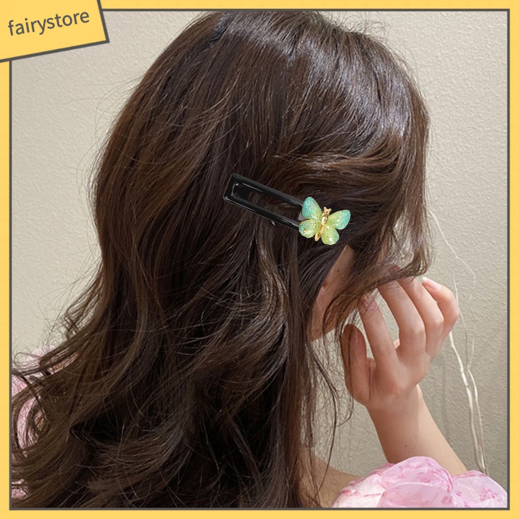 Kẹp Tóc Hình Bướm Màu Đồng Xinh Xắn Cho Nữ
