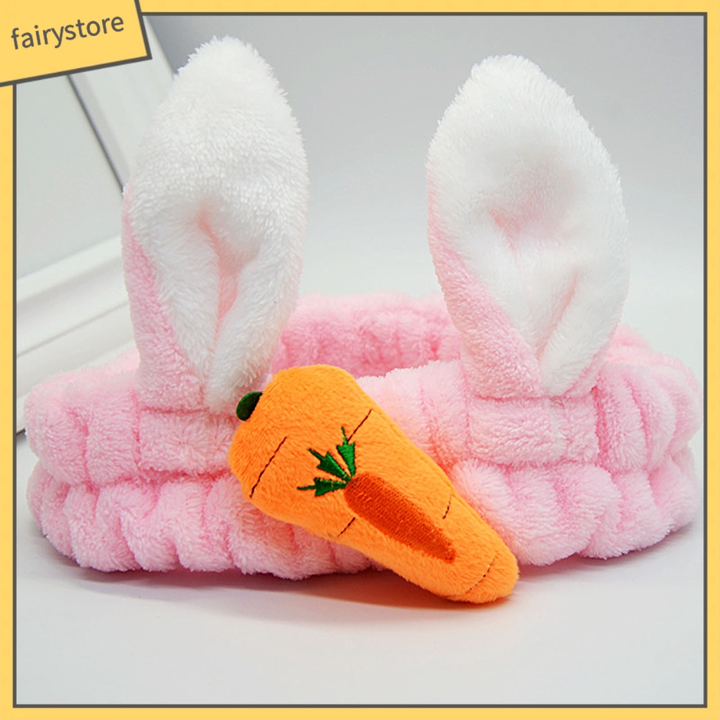 Băng Đô Cà Rốt / Mỹ Phẩm Hình Thỏ Hoạt Hình Dễ Thương Cho Nữ