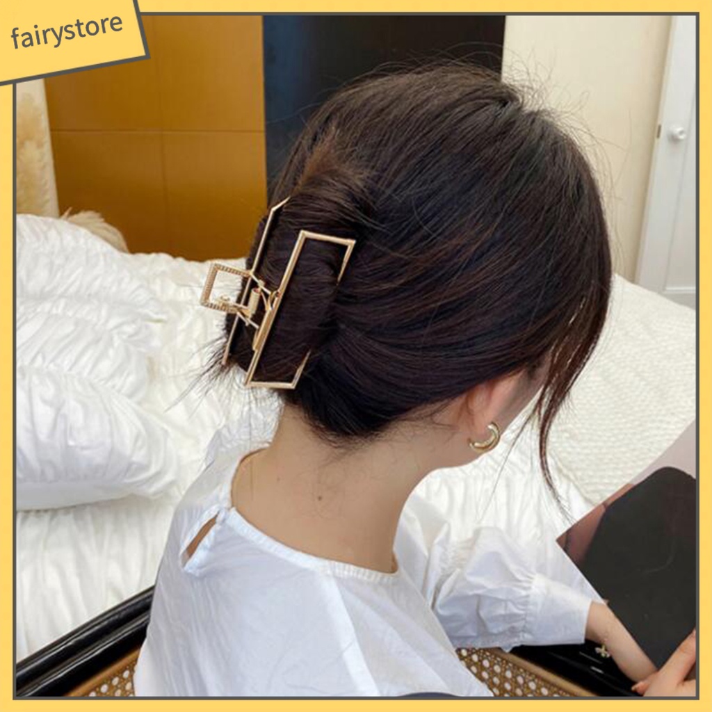 Kẹp Tóc Kim Loại Thiết Kế Thanh Lịch Cho Nữ