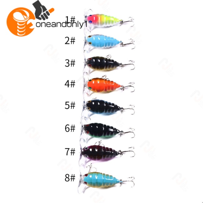 Mồi Câu Cá Giả Hình Côn Trùng Nhiều Màu Sắc 4.4g Dài 4cm