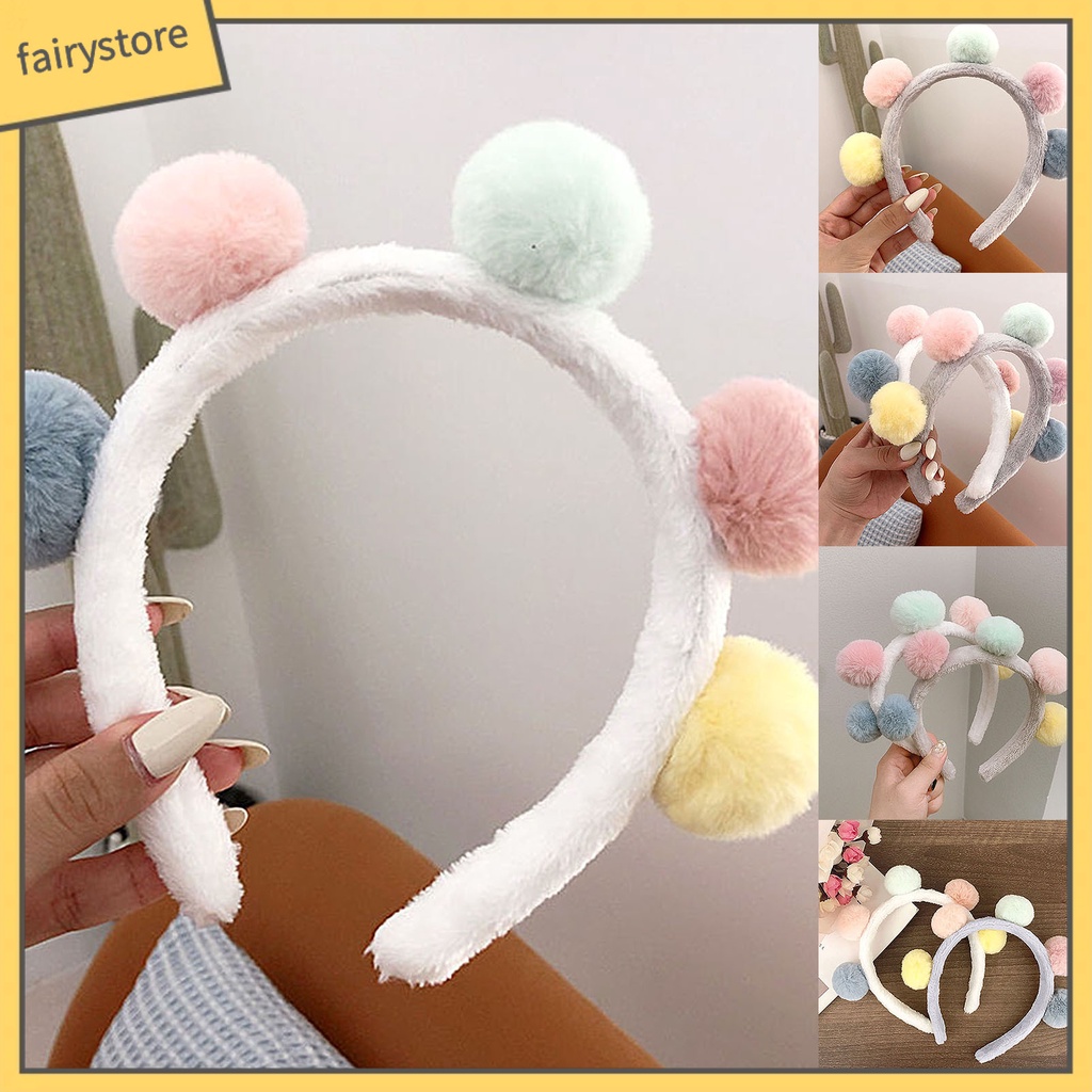 Băng Đô Nhung Lông Màu Sắc Kẹo Ngọt Thời Trang Thu Đông Dành Cho Nữ