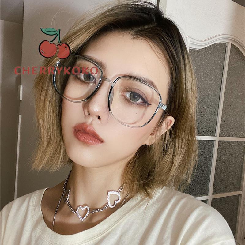 🍒🍒CHERRYKOKO Mắt kính gọng kim loại chống ánh sáng xanh thời trang dành cho nữ