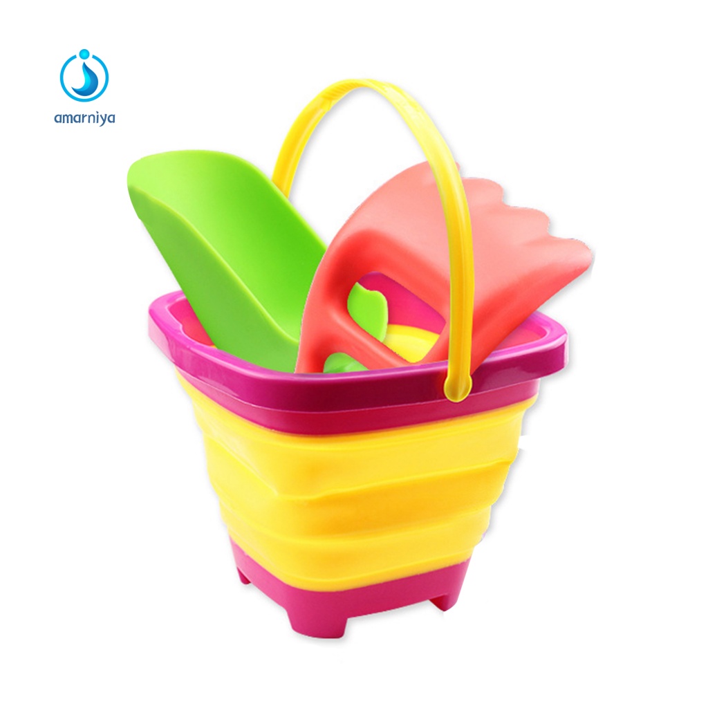 1 Bộ Xô Đựng Cát An Toàn Cho Bé Chơi Khi Đi Biển