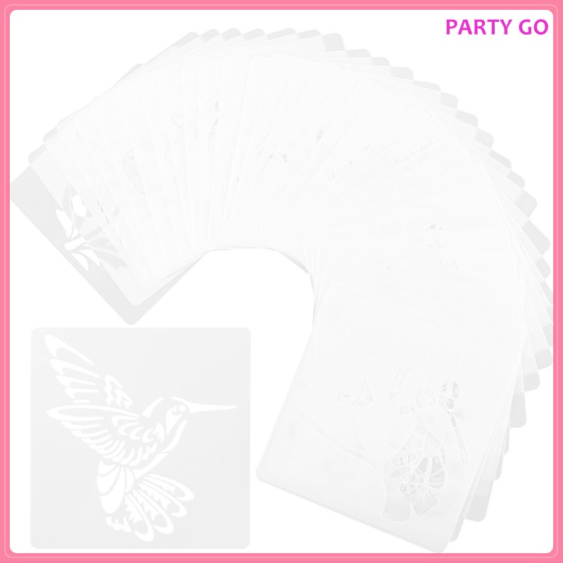 Bộ 36 Khuôn Vẽ Hình Động Vật Xinh Xắn