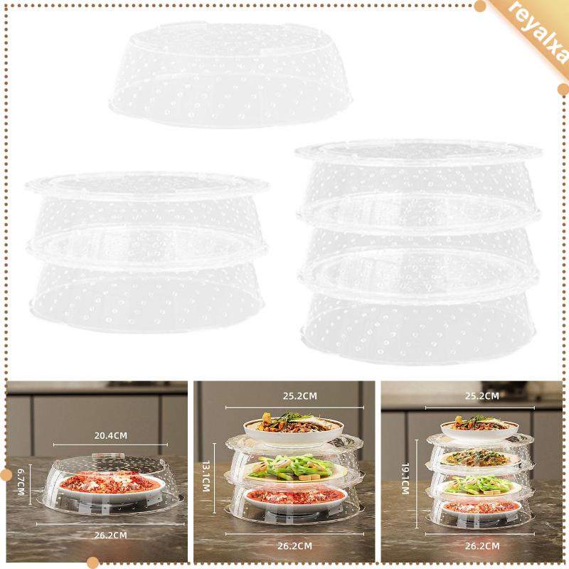 Vỏ Bọc Đĩa Đựng Thức Ăn / Bánh Mì / Súp Đa Năng Có Thể Xếp Chồng Tái Sử Dụng Cho Nhà Bếp
