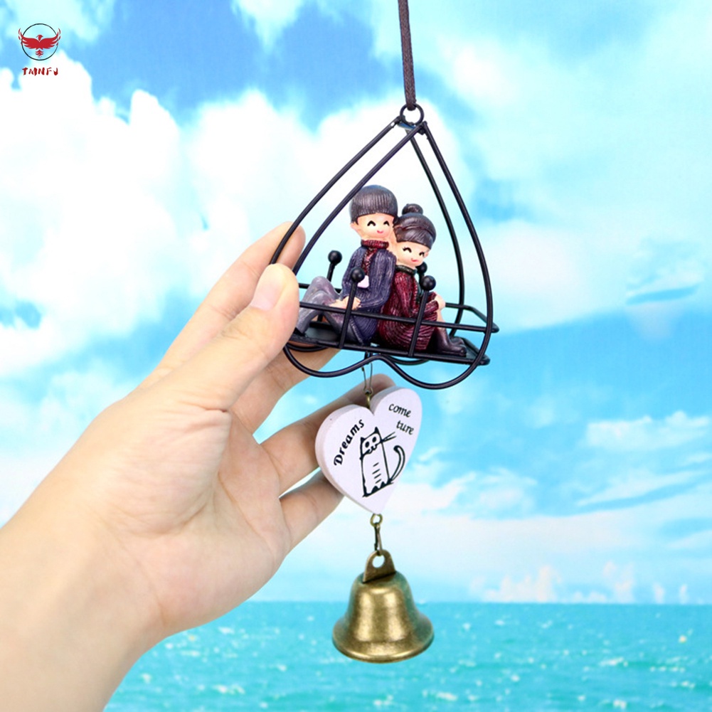 Chuông Gió Hình Trái Tim Hoạt Hình Trang Trí Cửa Sổ