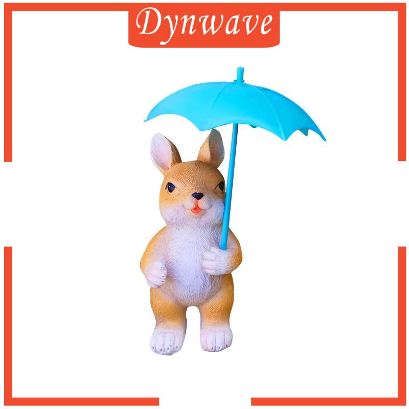 Tượng Thỏ Cầm Dù Trang Trí Sân Vườn