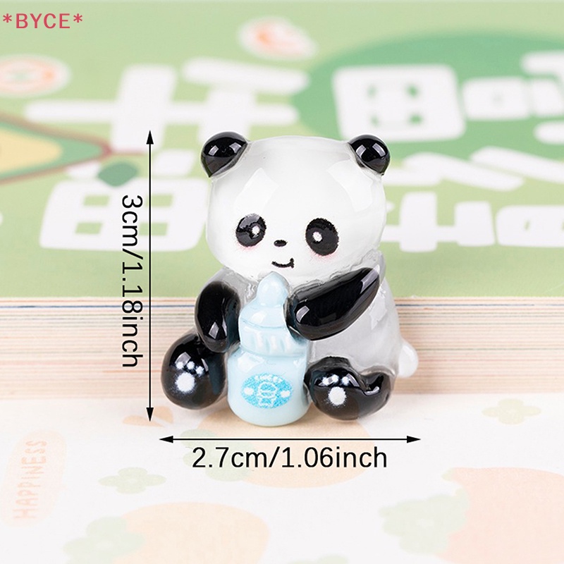 Set 5 Mặt Dây Chuyền Hình Gấu Trúc Bằng Resin DIY Thời Trang Mới