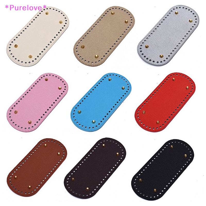 Túi Xách Da Dệt Kim Thủ Công Đế Dài 22 * 10cm Có Lỗ Mới