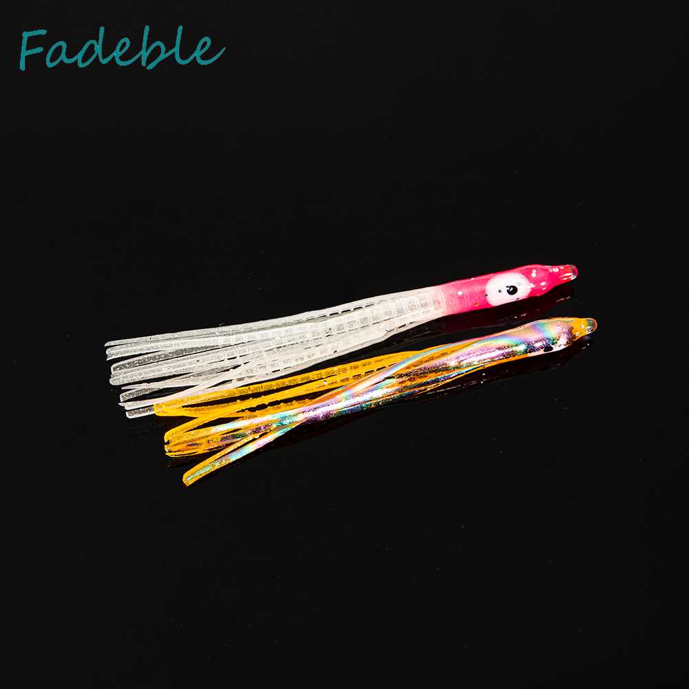 10 Mồi Mực Giả Mềm Phát Sáng Dùng Để Câu Cá