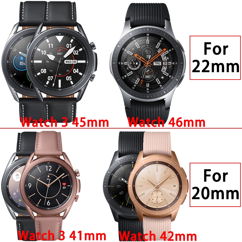 Dây Đeo Silicon Mềm Có Khóa Nam Châm Chữ D Cho Đồng Hồ Thông Minh Samsung Galaxy 42mm 46mm Watch3 45mm 41mm