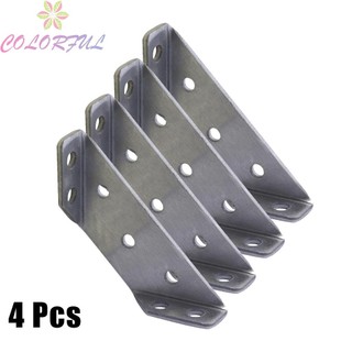 【COLORFUL】Durable 2mm Stainless Steel Corner Brackets – 90 Degree Angle Support