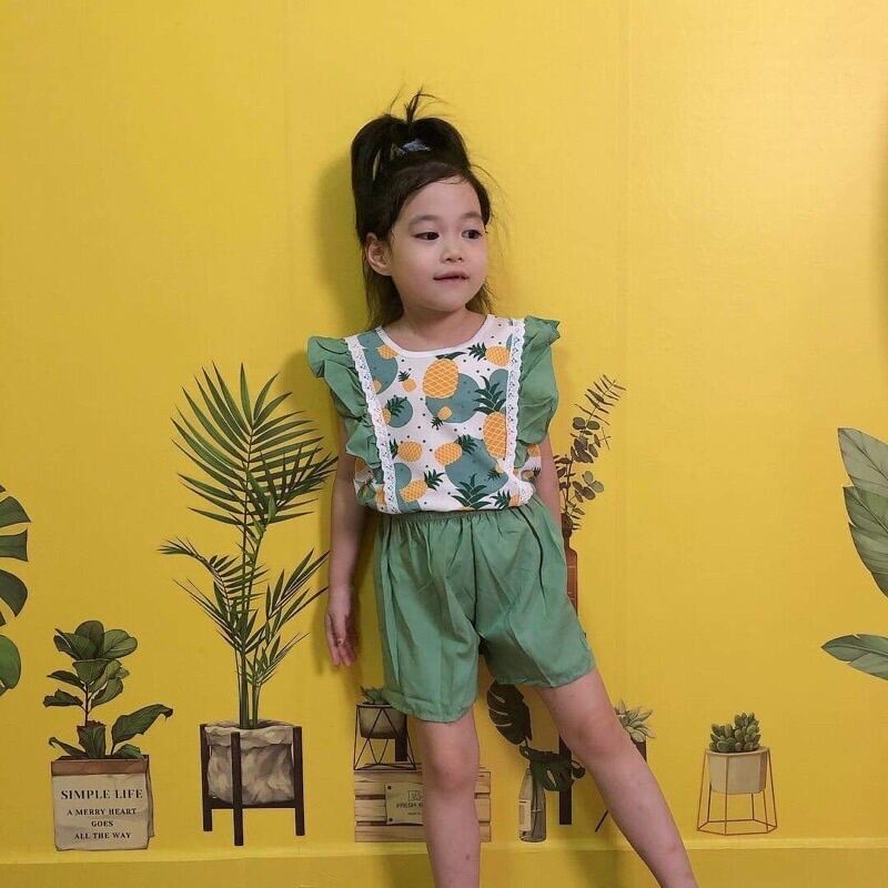 Đồ lụa hình trái cây cho bé gái hàng new