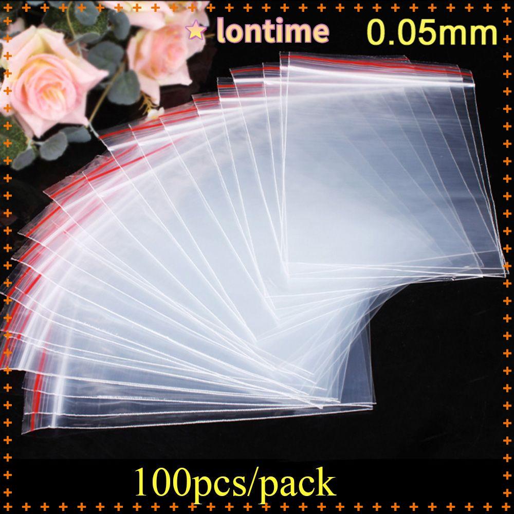 100 Túi Zip Trong Suốt Tự Dính Có Thể Đóng Lại