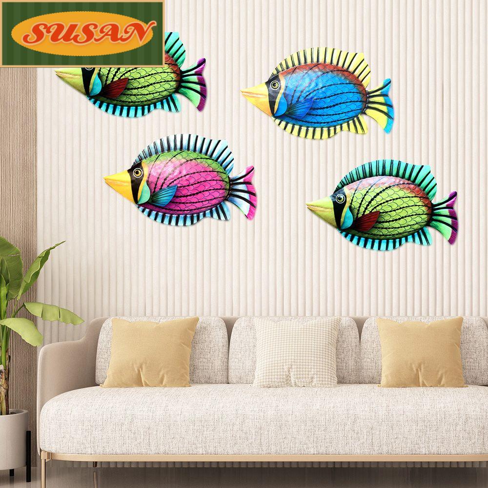Cá Kim Loại Treo Tường Trang Trí Trong Nhà / Ngoài Trời
