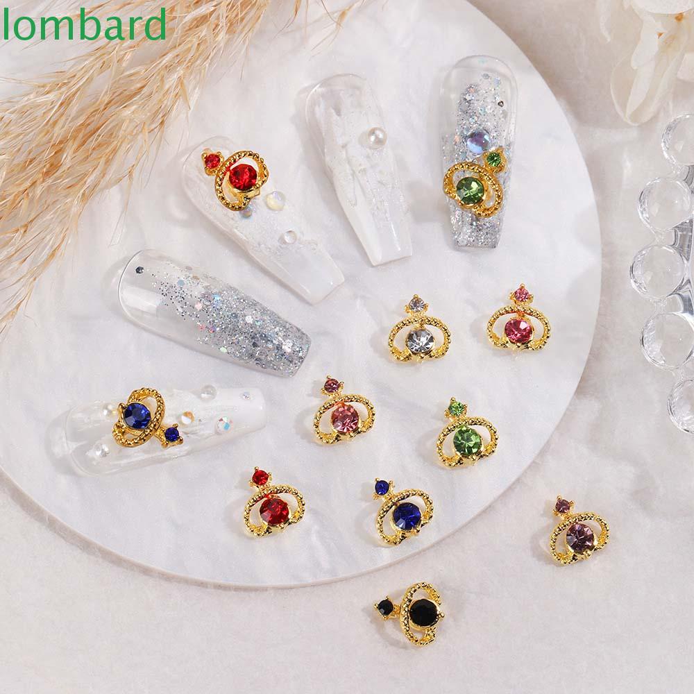 Móng Tay Hành Tinh Logard|Charms Thời Trang Nhật Bản|Màu Sắc Mũi Khoan Móng Tay 3D Bằng Kim Loại