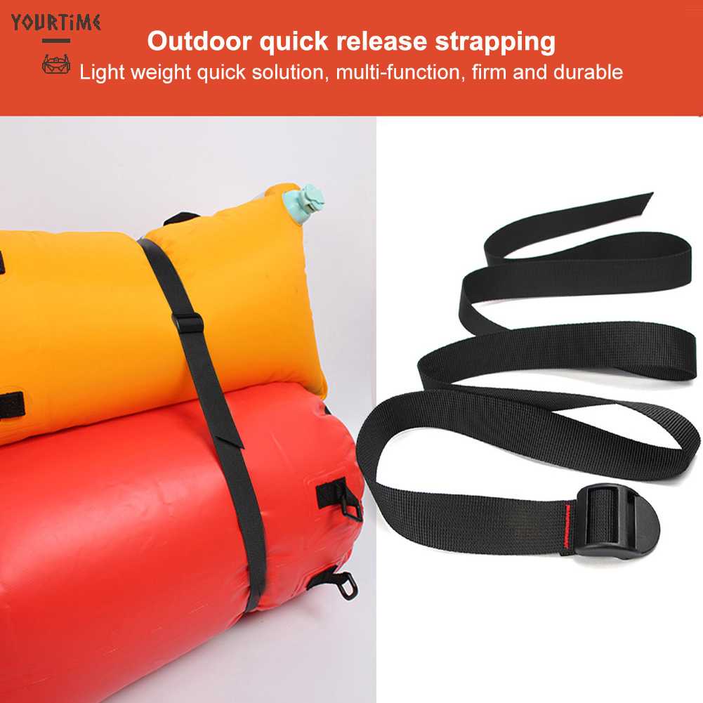 Dây Đai Buộc Hành Lý Màu Đen Tiện Dụng Khi Đi Cắm Trại