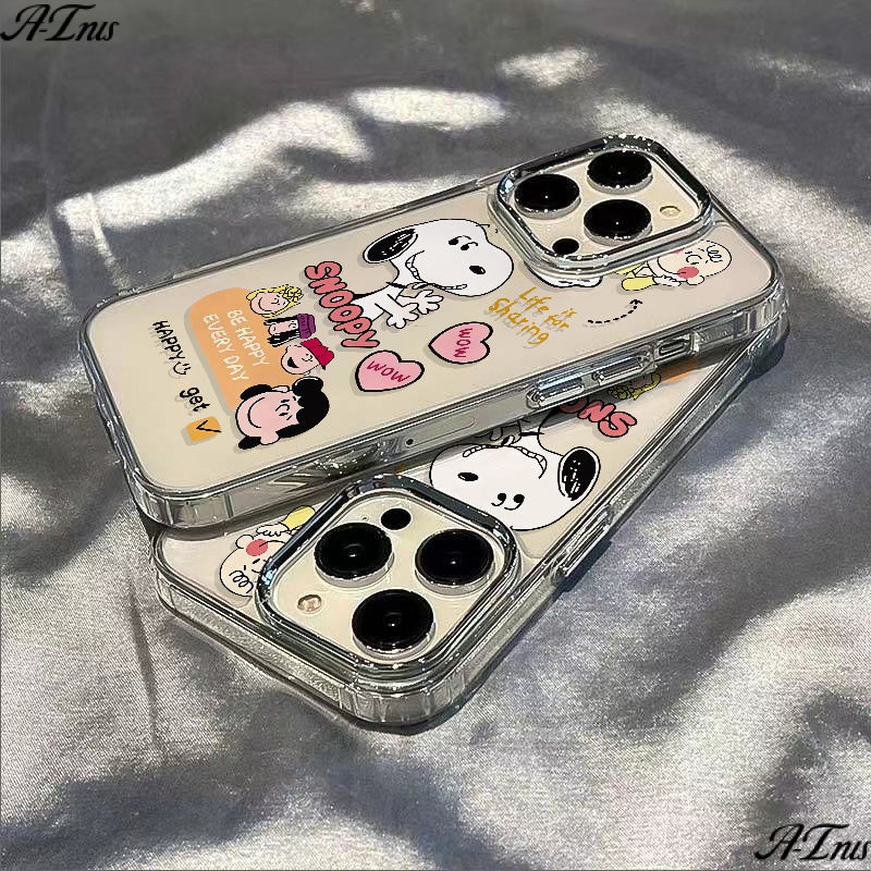 ✅Ốp Điện Thoại Mềm Chống Sốc In Hình Snoopy Cho Iphone 12 / 13 1114 Pro 7 8 Max Plus R3WJ
