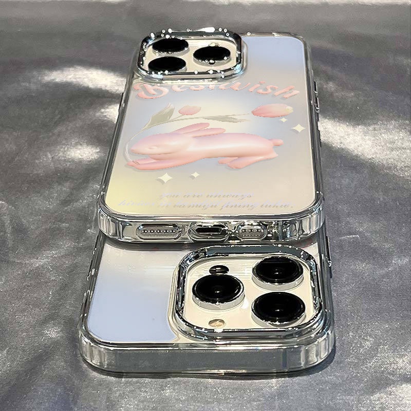 ✅Ốp Điện Thoại Dẻo Họa Tiết Hoa Tulip &amp; Chú Thỏ Dễ Thương Chống Sốc Cho Iphone12Max1314Pro / Apple 8 Simple Tulip 11 O9YM 7Iphone1