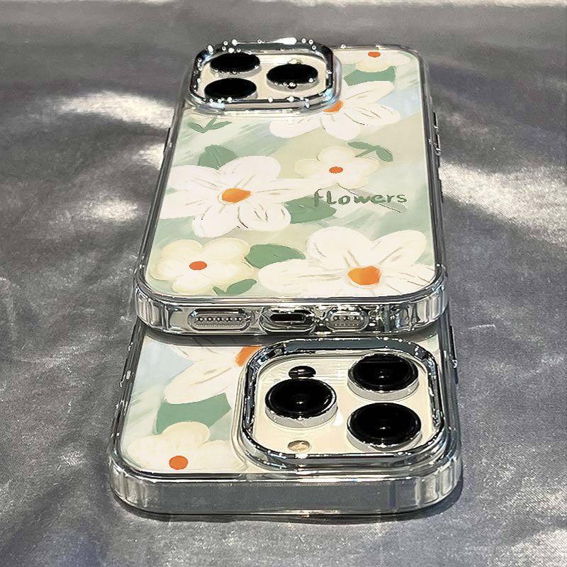 ✅Ốp Điện Thoại Dẻo Họa Tiết Hoa Cúc Đơn Giản Thời Trang Chống Sốc Cho iPhone12plus8 714pro / 13 max TLD7 11