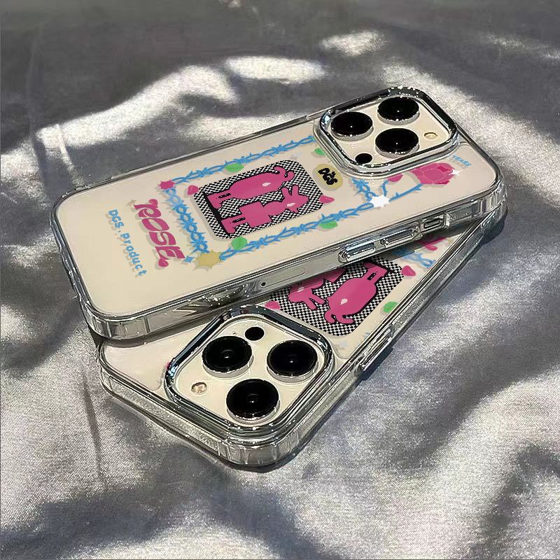 ✅Ốp Điện Thoại Mềm Chống Sốc Họa Tiết Hoa Hồng / Cá Heo Cho Iphone 7 8I 12 1314pro11