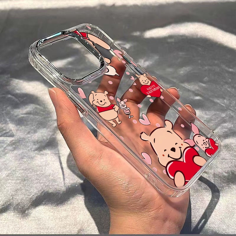 ✅Ốp Điện Thoại Mềm Chống Sốc In Hình Gấu Pooh Cho Apple Iphone 8 / 12117 14pro 13 1EHG