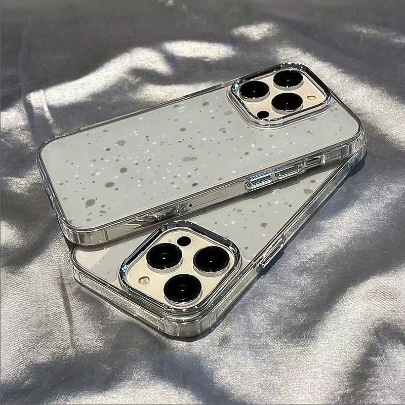 ✅Ốp Điện Thoại Mềm Chống Sốc Màu Xanh Lá Họa Tiết Ngôi Sao Nhỏ Cho Iphone 1114Promax 7 13 128Plus