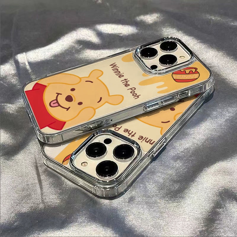 ✅Ốp Điện Thoại Mềm Chống Sốc In Hình Gấu Pooh Cho iPhone12max / xs13plus 14pro 87 11