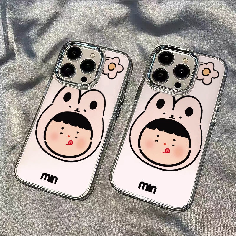 ✅Ốp Điện Thoại Mềm Hình Thỏ Chống Sốc Cho iPhone12xs713 14promax8plus 11Inch