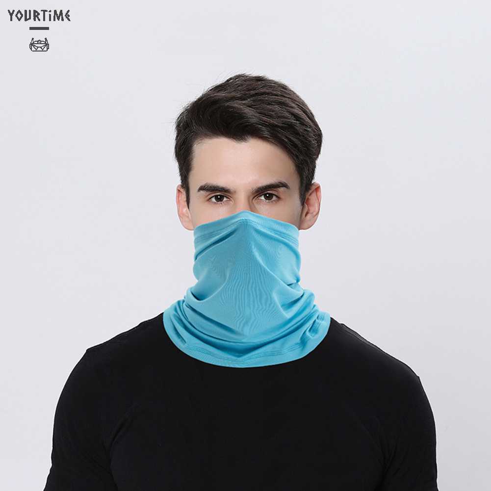 Khăn Che Mặt Chống Nắng Màu Trơn Phong Cách Thể Thao Thời Trang