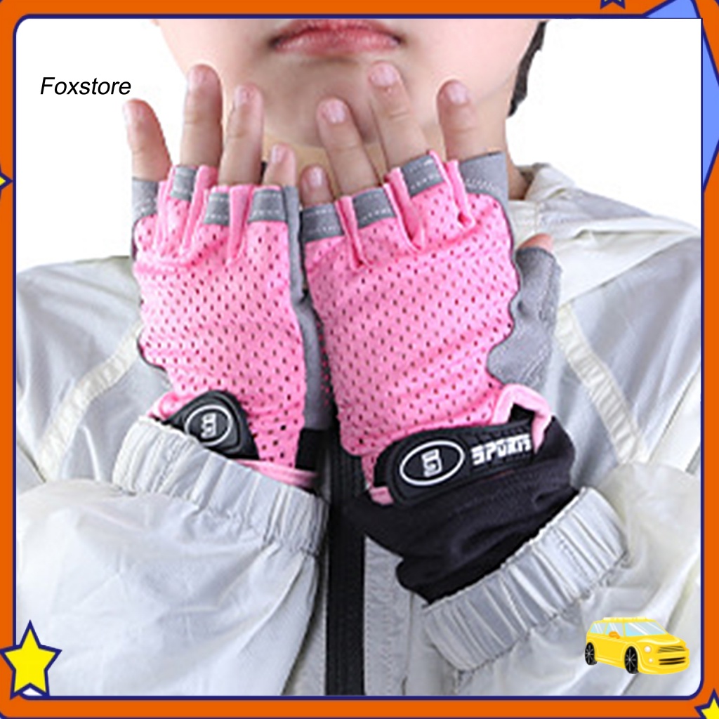 1 Đôi Găng Tay Chạy Xe Đạp Thấm Hút Mồ Hôi Chống Trượt Độ Co Giãn Cao