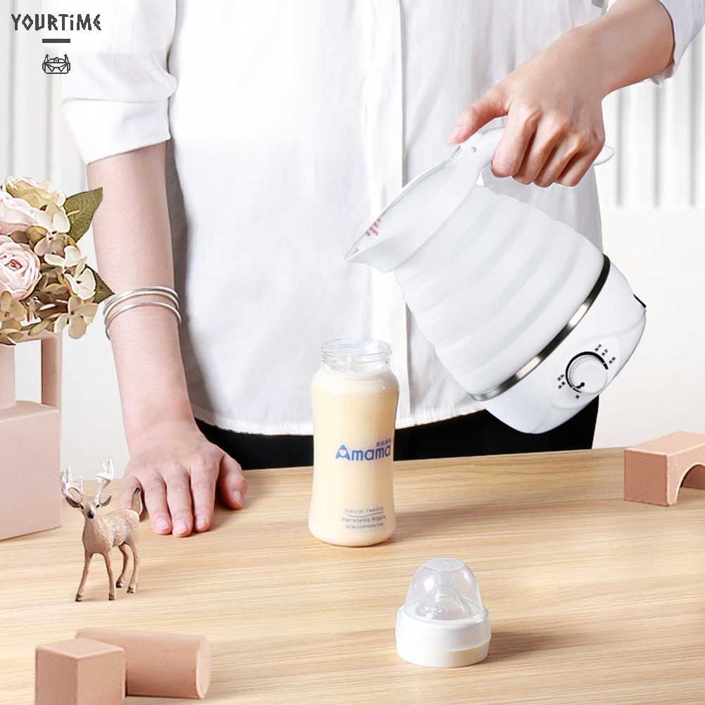 Ấm Đun Nước Điện Mini Có Thể Gấp Gọn Tiện Dụng Khi Đi Cắm Trại
