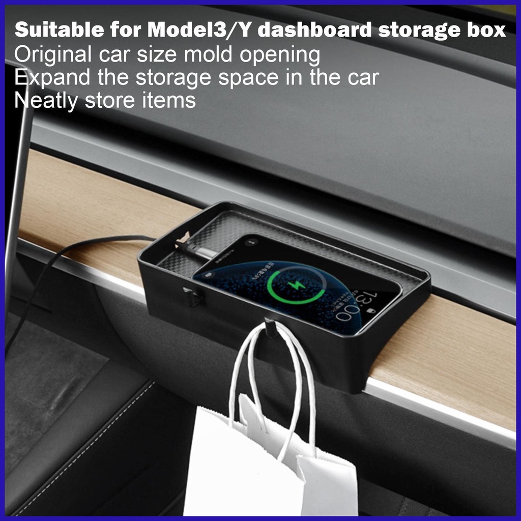 Khay Đựng Điện Thoại / Đồ Dùng Gắn Bảng Điều Khiển Xe Hơi Tiện Dụng