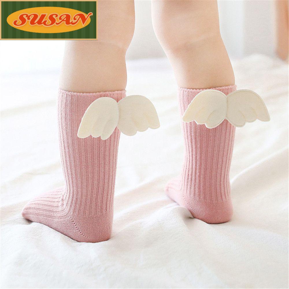 Vớ Cotton Mềm Cao Qua Gối Thời Trang Hè Thu Cho Bé