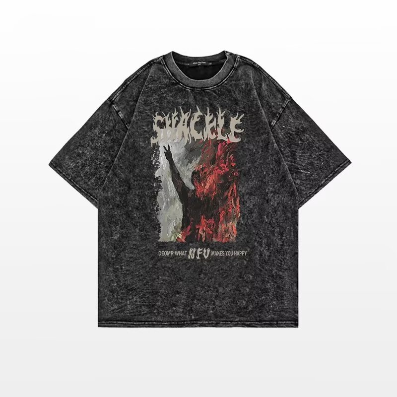 Áo Thun Cotton Tay Ngắn Dáng Rộng Thời Trang Mùa Hè Cho Nam