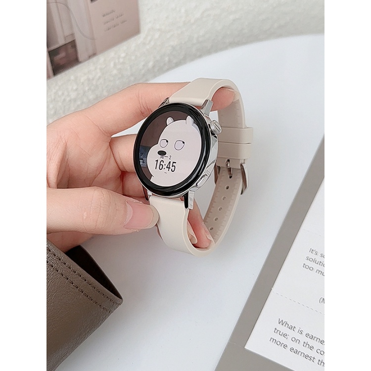 HUAWEI Dây Đeo Silicone 20 / 22mm Cho Đồng Hồ Thông Minh Samsung Galaxy 4 5 / classic 46mm / Active 2 40mm / 44mm Gear S3 GT / 2e / 3 / Pro