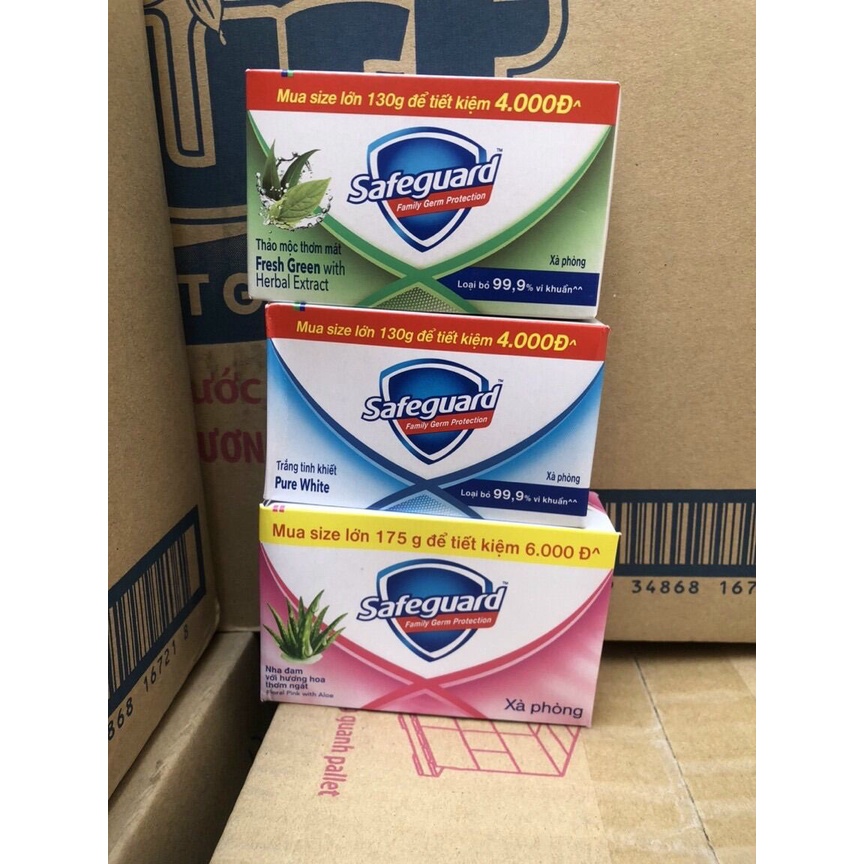 HCM Combo 5 Cục Xà Phòng Safeguard 175Gr/Cục Đủ Màu (Chính Hãng)
