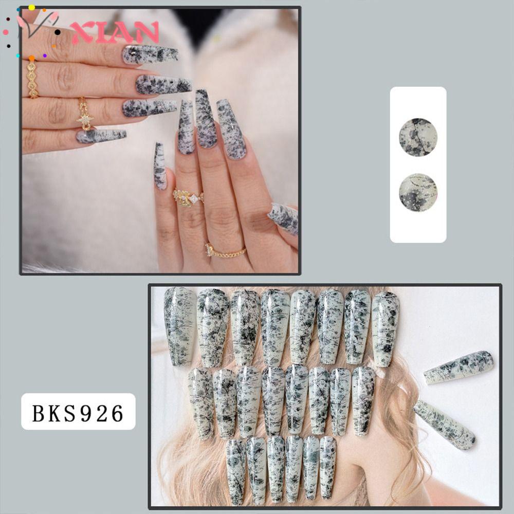 Bộ 24 Móng Tay Giả Che Phủ Toàn Diện Tháo Rời Được