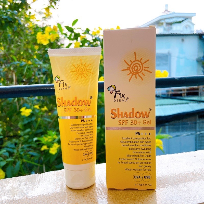 Kem chống nắng dạng gel Fixderma Shadow Gel SPF30+ 75g
